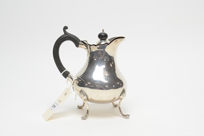 Lot 211 - A silver water jug