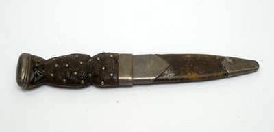 Lot 240 - A late 19th/early 20th Century sgian dubh or dirk, by Ferguson & Macbean