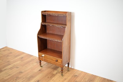 Lot 8 - A 19th Century Victorian mahogany waterfall bookcase.