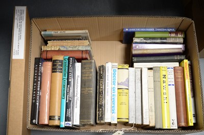 Lot 583 - A selection of hardback books, primarily relating to mountaineering and climbing.