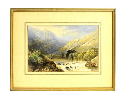 Lot 1074 - G. Pearson - A Lone Fisherman in the Lake District | watercolour