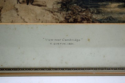 Lot 1006 - Thomas Girtin - View Near Cambridge | watercolour