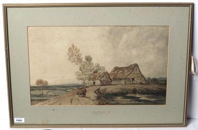 Lot 1006 - Thomas Girtin - View Near Cambridge | watercolour