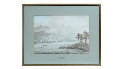 Lot 1011 - Attributed to Thomas Sunderland - Ering Crag - Ullswater | watercolour