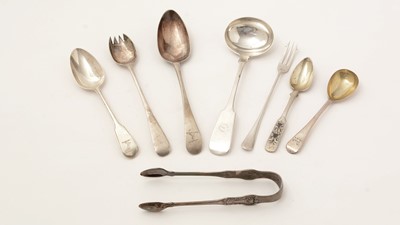 Lot 130 - Silver spoons and flatware