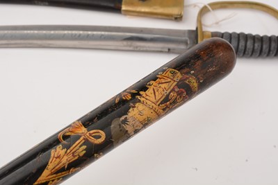 Lot 222 - A Victorian River Tyne Police truncheon and hanger