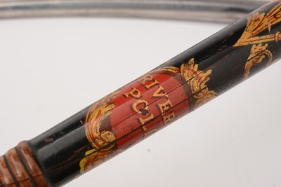 Lot 222 - A Victorian River Tyne Police truncheon and hanger
