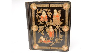 Lot 156 - A Victorian scrapbook, circa 1880