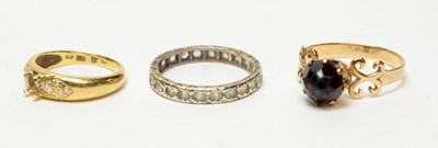 Lot 200A - Three stone set rings