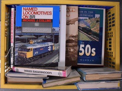Lot 597 - A selection of books relating to trains and railways.