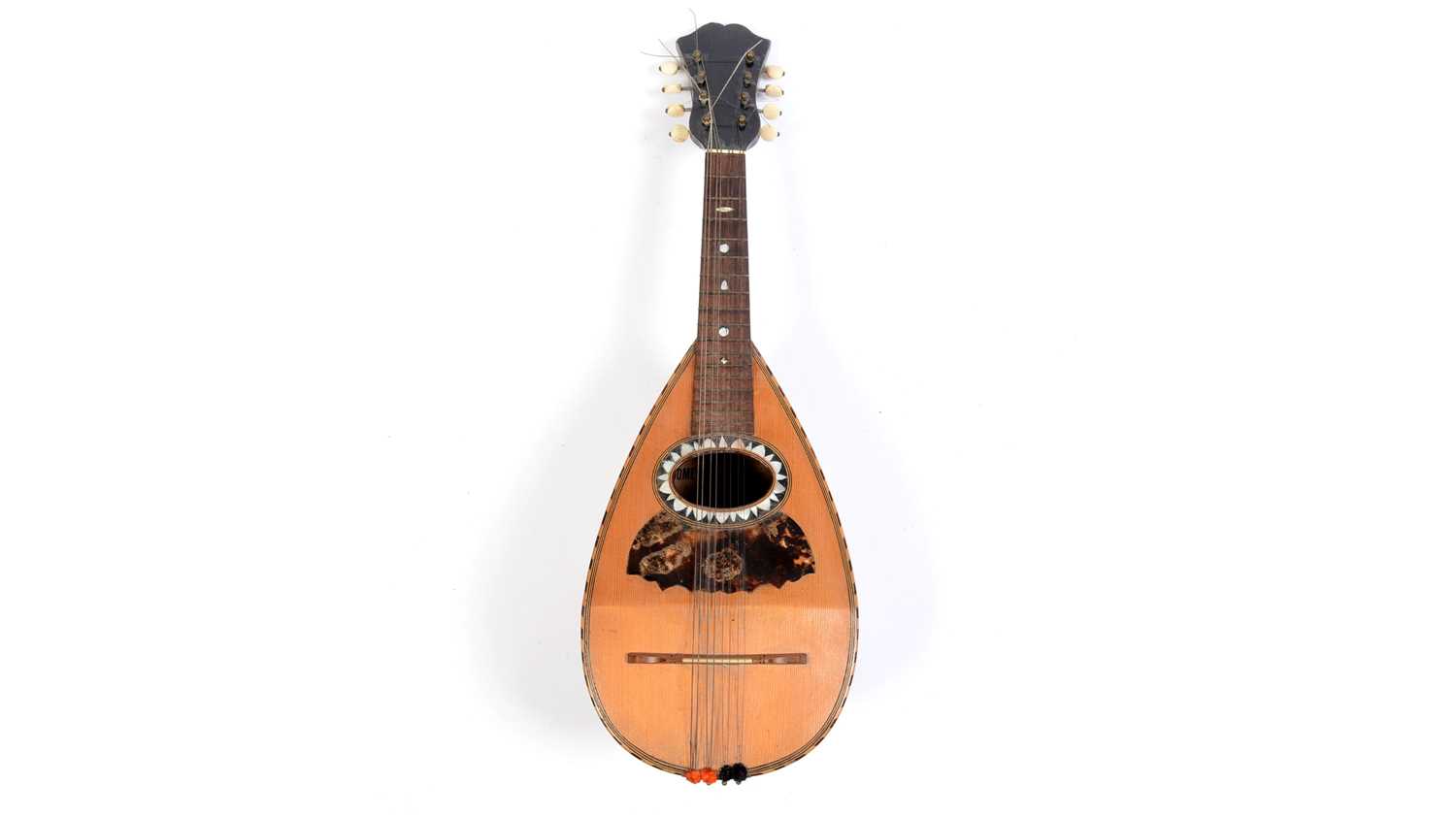 Lot 73 - A Napoli Mandolin labelled Domenica Zanoni