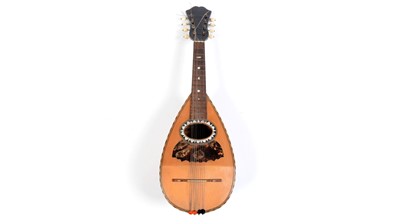 Lot 73 - A Napoli Mandolin labelled Domenica Zanoni