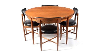 Lot 95 - G Plan - Victor B Wilkins - Fresco - a retro vintage mid 20th century teak dining table and chairs