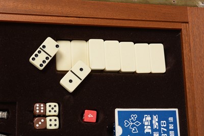 Lot 53 - A retro vintage circa 1970's backgammon/chess/gaming/coffee table of rectangular form