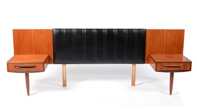 Lot 54 - G Plan - Victor B Wilkins- a retro vintage mid 20th century circa 1960's teak headboard