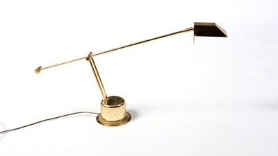 Lot 122 - Retro gilt metal desk lamp