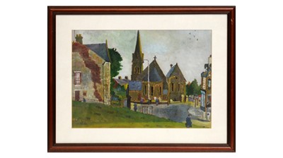 Lot 315 - Charlie Rogers - St Cuthbert's Church, Gateshead in Summer | oil