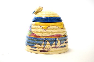Lot 173 - Clarice Cliff Gibraltar pattern honey pot