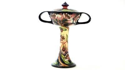 Lot 156 - Emma Bossons Moorcroft vase and cover