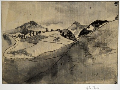 Lot 203 - Jules Chadel - French Landscape | Indian ink on Japan paper
