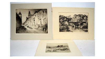 Lot 230 - Leonard Russell Squirrell et al - Three views | etching