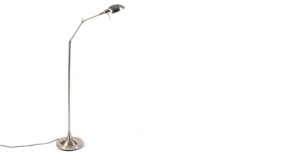 Lot 130 - A retro vintage industrial floor standing standard lamp