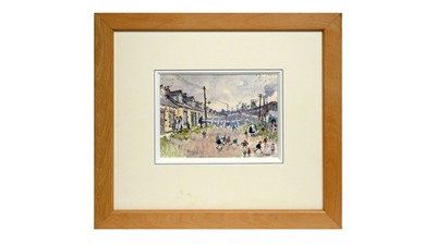 Lot 971 - Norman Cornish - Washing Day | watercolour and pen