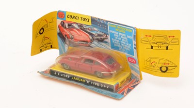 Lot 340 - Corgi Toys 4.2 Litre Jaguar "E" Type 2+2 diecast car
