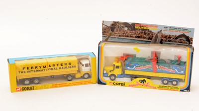 Lot 307 - Corgi Major Ferrymasters Tractor Unit and Trailer; and  Dolphinarium Leaping Dolphins