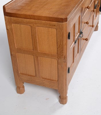 Lot 1348 - Robert 'Mouseman' Thompson of Kilburn: an oak sideboard