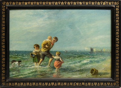 Lot 773 - 19th Century British - Caught by the Tide | oil