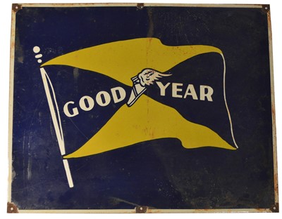 Lot 135 - ﻿An enamel advertising sign, ﻿Goodyear