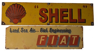 Lot 150 - Two enamel advertising signs