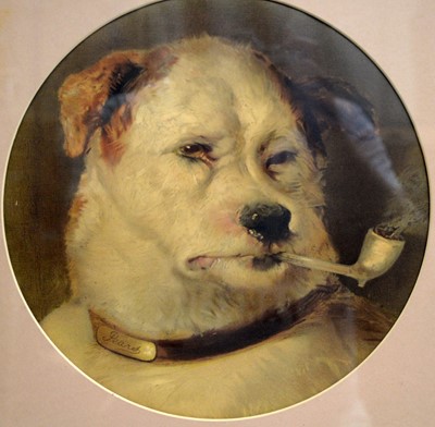 Lot 705 - After Sir Edwin Henry Landseer - A Quiet Pipe | chromolithograph