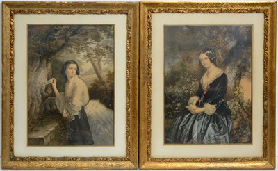 Lot 701 - George Baxter - The Love Letter, and The Secret Letterbox | Baxter-process