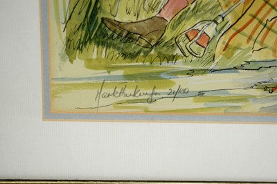 Lot 710 - 20th Century British - With a Straight Left Arm | hand-coloured lithograph