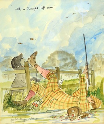 Lot 710 - 20th Century British - With a Straight Left Arm | hand-coloured lithograph