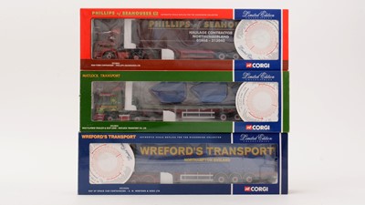 Lot 365 - Three Corgi Limited Edition diecast trucks