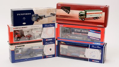 Lot 366 - Six Corgi Limited Edition diecast model vehicles.