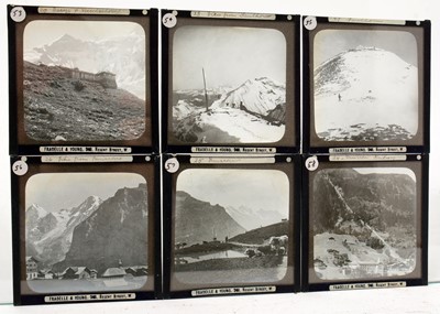 Lot 28 - A collection of early 20th Century Magic Lantern slides of Switzerland