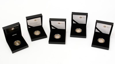 Lot 588 - The Royal Mint United Kingdom £2 Piedfort Silver Proof coins