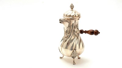 Lot 118 - A late 20th century Italian silver coffee pot