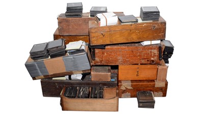 Lot 50 - A large collection of early 20th Magic Lantern Slides comprising religious subjects