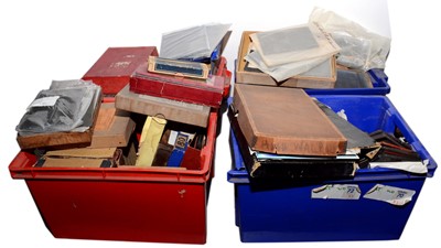 Lot 64 - A large collection of  early 20th Century glass plate negative slides