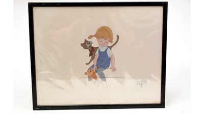 Lot 236 - A Walt Disney Productions original cel painting
