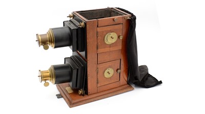 Lot 2A - A Victorian biunial magic lantern, by Appleton & Co
