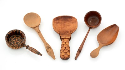 Lot 250 - Wooden caddy spoons