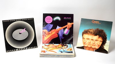 Lot 247 - 13 Queen and Dire Straits LPs