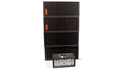 Lot 142 - A Felmer P.A amplifier and four Wem speakers