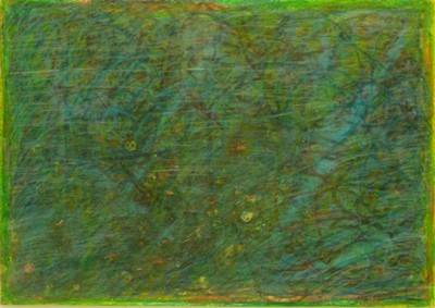 Lot 220 - Stanley George Goodey - Untitled (Green and Blue) | oil